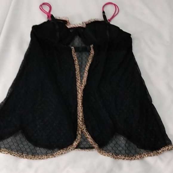 Jezebel black and pink lion print lingerie large - Picture 6 of 8